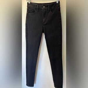 GAP Universal Jegging High Rise Skinny Black 27